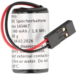 AccuCell Speicherbatterie 3V ersetzt Siemens 143467 - 600 mAh (1 Stk., 600 mAh), Batterien + Akkus
