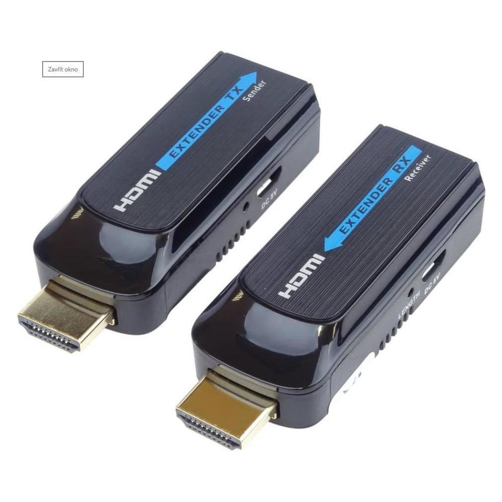 PremiumCord HDMI FULL HD extender na pÅes jeden kabel Cat6 (50 m) (KHEXT50-7)
