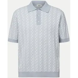 Strickpolo Tamian Blau M