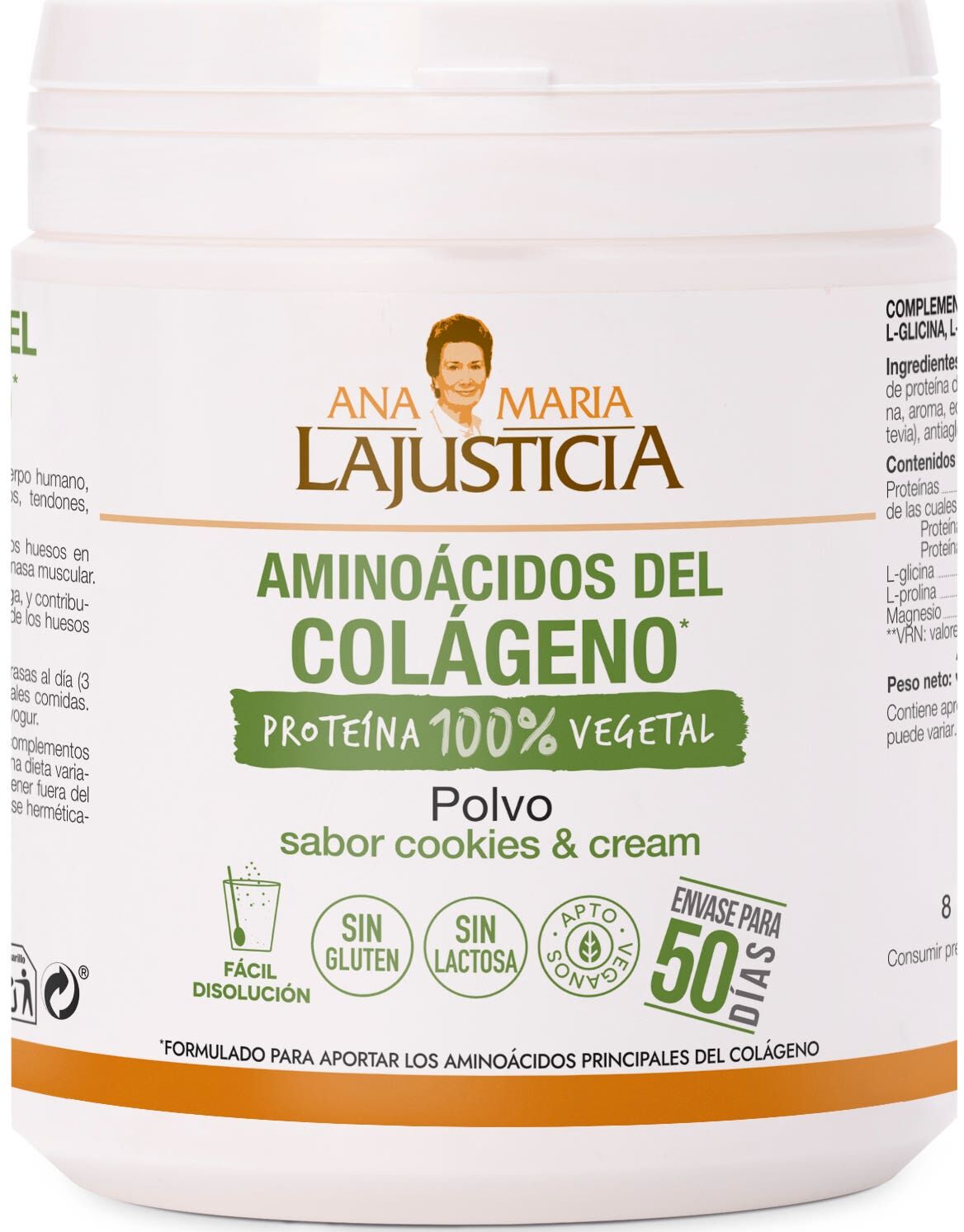 Ana Maria Lajusticia Aminoácidos Del Colágeno 100% Vegetal 350 g