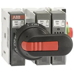 ABB OS25FFS3010 Lasttrennschalter für Sicherungen 3-polig 25 A, ohne Griff und Welle seitliche Betätigung NFC-Typ 1SCA108639R1001