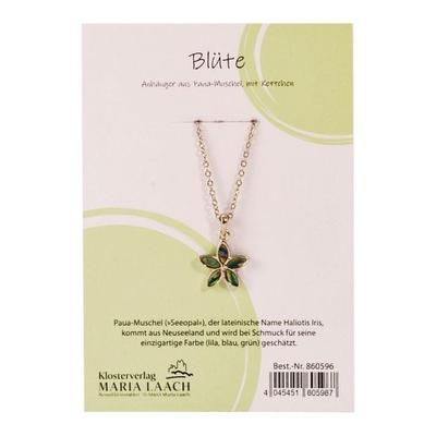 Paua Halsanhänger Blüte