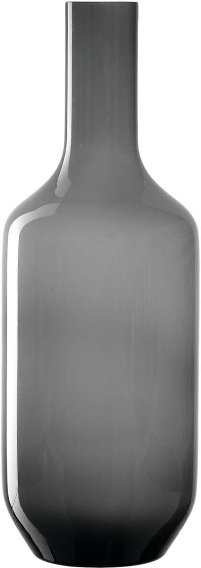 Dekovase LEONARDO "Milano grau 39cm", grau, H:39cm Ø:14cm, Glas, Vasen, Dekovase grau B/H/T: 39cm Ø 14cm