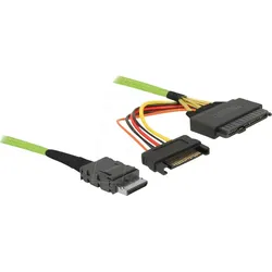 DELOCK 85802 - Kabel OCuLink PCIe SFF-8611 Host > SFF-8639 Device 0,5 m