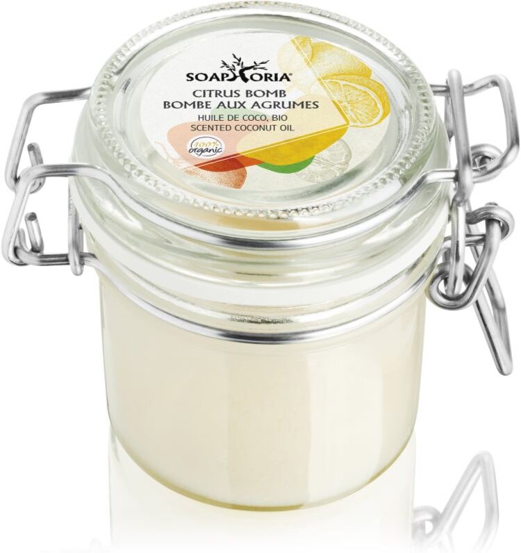 Soaphoria Citrus Bomb Scented Coconut Oil huile de coco bio visage et corps 125 ml