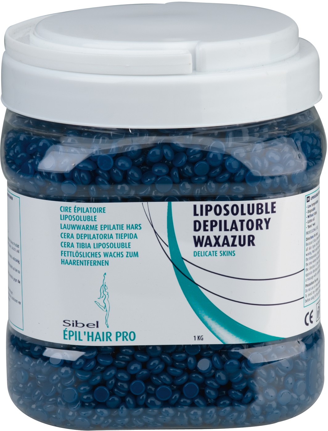 Sibel Čpil’hair pro Fettlöslisches Perlen Feinwachs Epilierwachs - WAX'Azur 1 KG SN-7410373