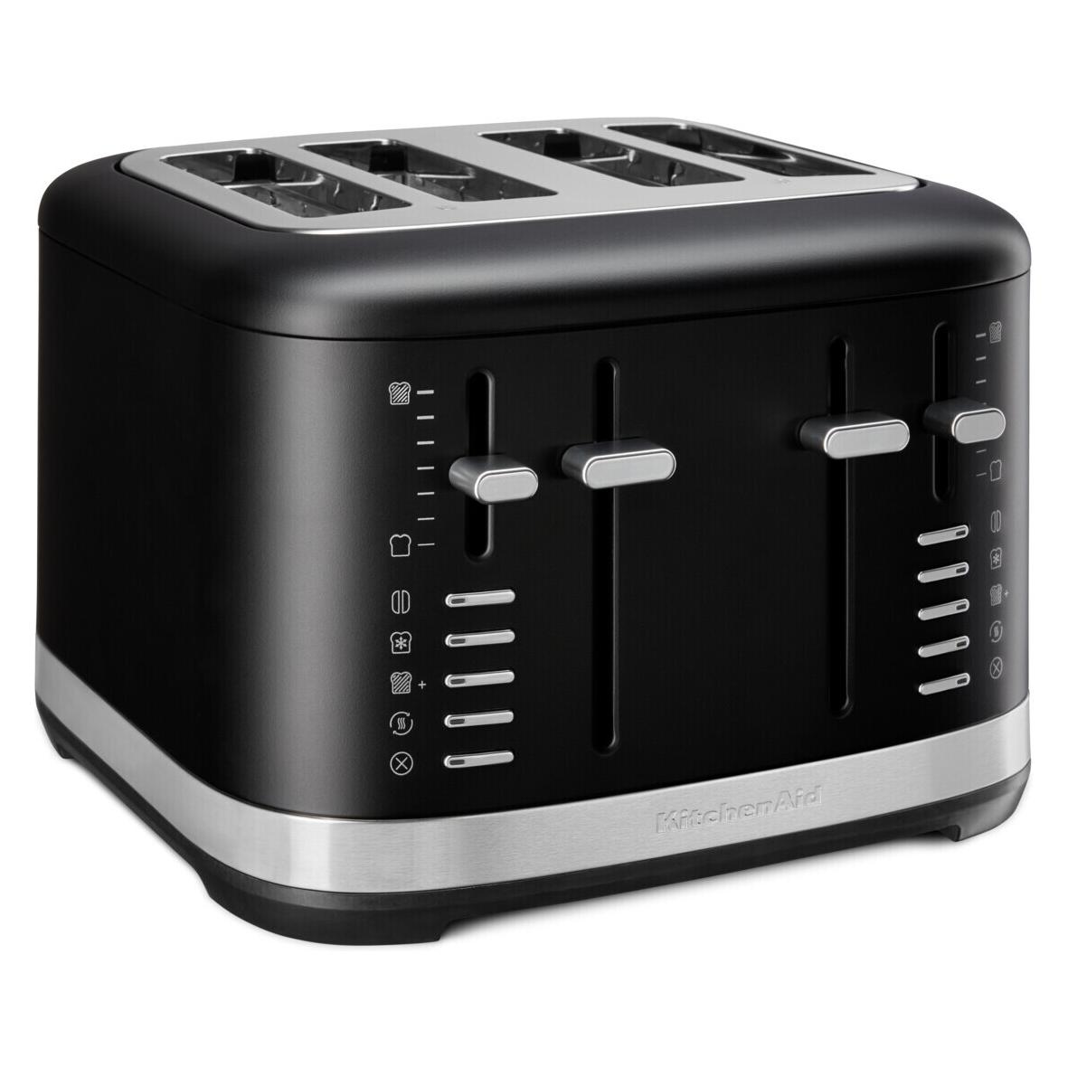 KitchenAid 5KMT4109EBM manueller 4-Scheiben Toaster Matt Schwarz (5KMT4109EBM)