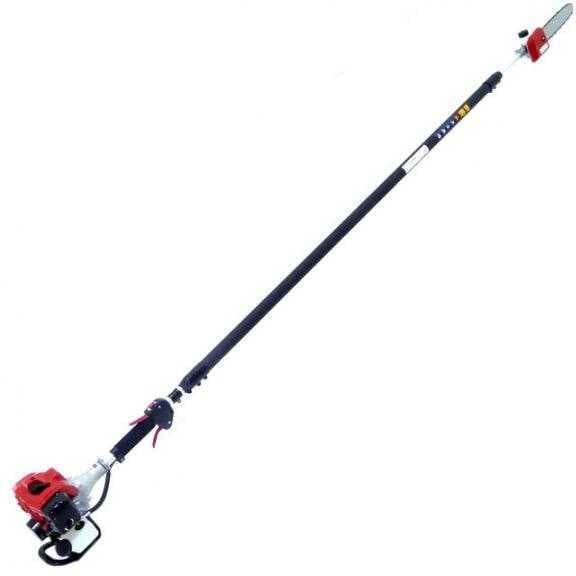Perche élagueuse GeoTech Pro PP 270 EVO moteur thermique sur perche télescopique