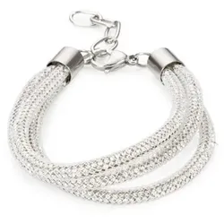 DINE 'N' Dance 3rhg Armband Glitzer Länge 17,5+4cm Modeschmuck