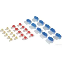 HERTH&BUSS Leitungsverbindersatz, 2 & 3-polig, 10x gelb, 10x rot, 10x blau gelb/rot/blau - 50252595066 - gelb/rot/blau