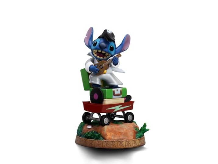 Iron Studios Sammelfigur Stitch (King of Rock Version) – Lilo und Stitch – Kunstmaßstab 1/10 Polystein, mehrfarbig