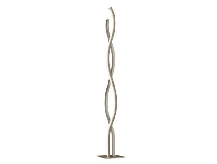 Lucande Ampoules LED lampadaire salon en aluminium\, dimmable lampe sur pied 2 sources lumineuses\, moderne\, 3000 k blanc chaud pour salon\, séjour\, salle à manger