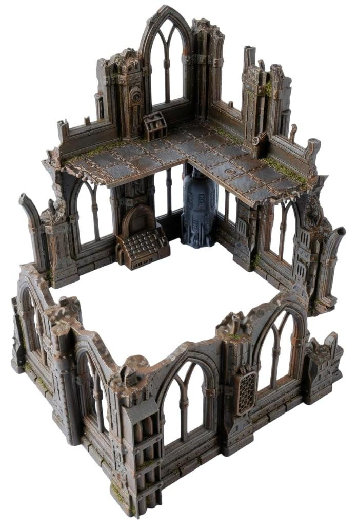 Solidchoice Tabletop landschapset - Split ruin met twee verdiepingen