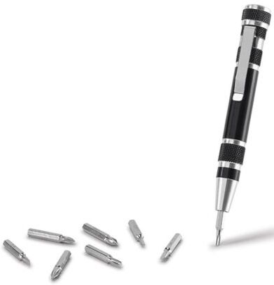 Set Utensili Metallo 8 pezzi, ø1,5x10,8cm, 80gr   Personalizzate o neutre