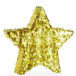 relaxdays Pinata »Stern« 43 x 45 x 9 cm gold gold