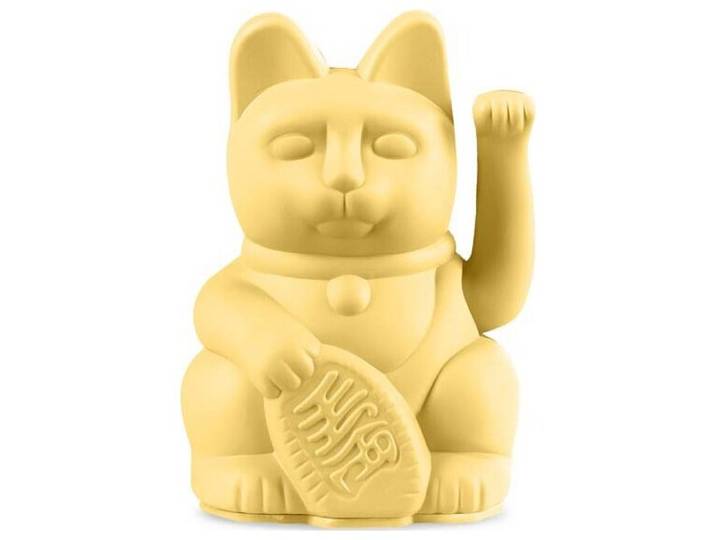 Lucky Cat Mini Winkekatze Gelb 10 cm