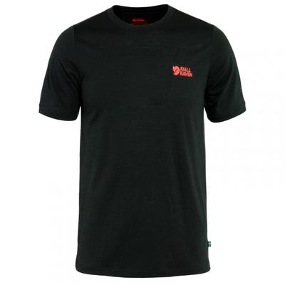 Fjällräven - Abisko Wool Logo S/S - Merinoshirt Gr XL schwarz