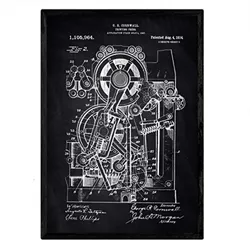 POSTER Druckmaschine 2 Patent A3 Rahmenlos