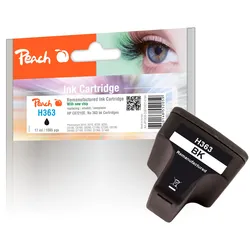 Peach Tintenpatrone schwarz kompatibel zu HP No. 363 bk, C8721EE