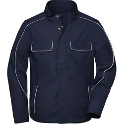 James & Nicholson Unisex Workwear Softshell Light Jacke Solid Softshell-Jacke JN882 navy 3XL