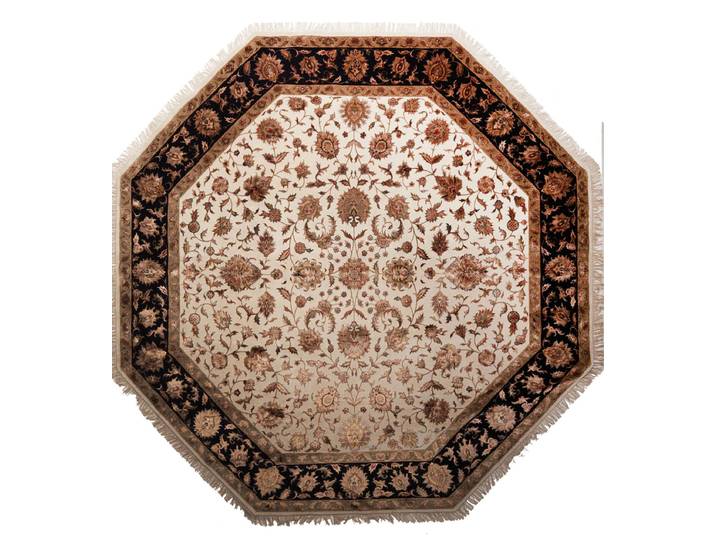 Täbriz Pakistan Teppich 297x301 Handgeknüpft Orientteppich Quadratisch Wolle mit Seide