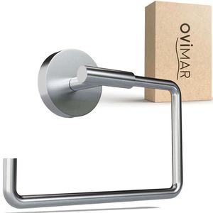 ovimar Toilettenpapierhalter Sejero, silber, zum Bohren, für 1 Rolle, aus Edelstahl