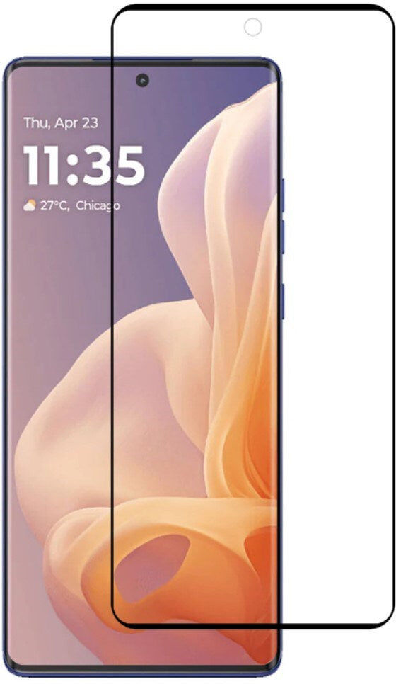 INCOVER Motorola Moto G85 (5G) Arc Edge Hærdet Glas - Full-Fit Skærmbeskyttelse - Sort Kant