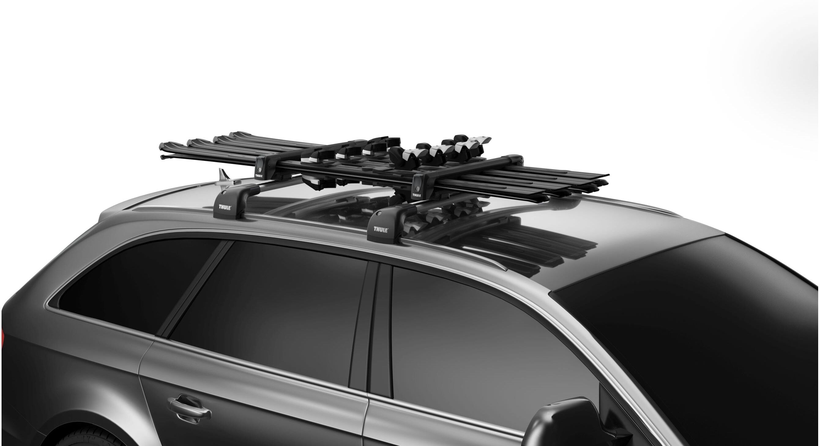 Ski- und Snowboardträger THULE, schwarz, Kunststoff, Metall, Befestigungen, Ski- und Snowboardträger schwarz Einheitsgröße