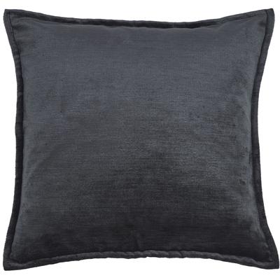 Dekokissen DONE. "Fame", schwarz (schwarz, meliert), B:45cm H:1cm L:45cm, Polyester, Dekokissen_Sitzkissen_Kissenhüllen, Hohe Lichtreflektion