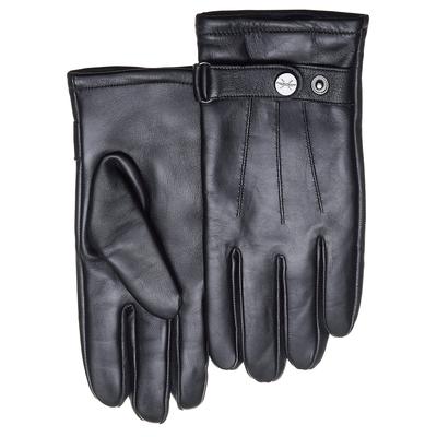 Lederhandschuhe PEARLWOOD "Porter", Herren, Gr. 8,5, schwarz, Leder, unifarben, Handschuhe, Atmungsaktiv, Wärmeregulierend, Wind - und Wasserabweisend
