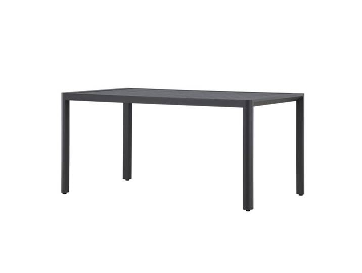 Furnlux Gartenesstisch Giardini Schwarz 85x150x72 cm, Metall, 85x72x150 cm, Gartenmöbel, Gartentische, Gartentische