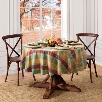 Threadmade Autumn Acres Plaid Tablecloth