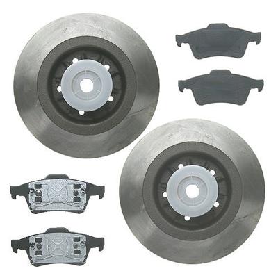 Bestprice Bremsscheiben+Beläge+Radlager+ABS-Ring HINTEN [Hersteller-Nr. 10601040] für Renault