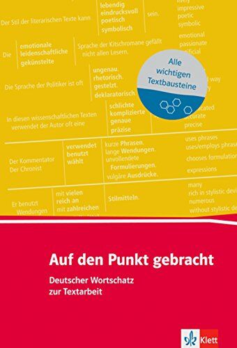 Auf den Punkt gebracht (B1+): Deutscher Wortschatz zur Textarbeit - Preis vom 09.10.2026 07:28:09 h