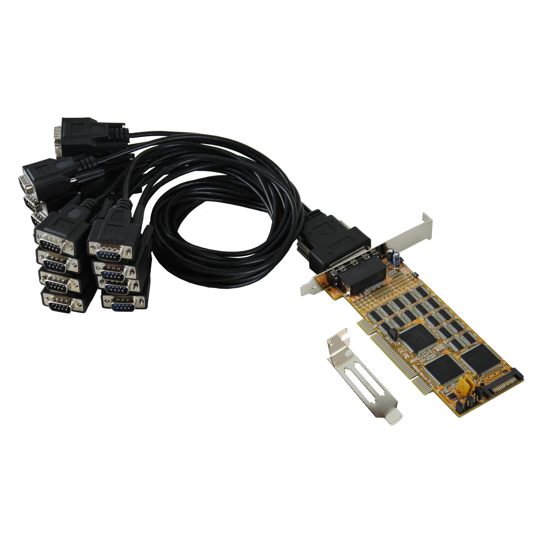 Exsys PCI 16S Seriell RS232 Karte inkl. LP Bügel (SystemBase Chip-Set) (VGA) (EX-41016-2)
