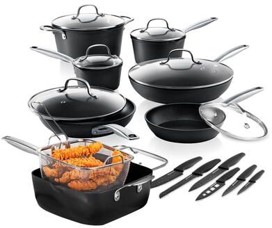 Granitestone Armor Max 20 Piece Hard Anodized Nonstick Cookware Set