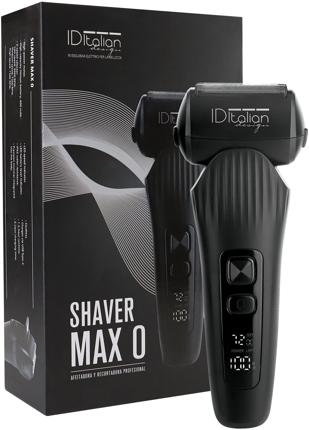 Italian Design Shaver Max 0 Rasierer   schwarz - Refurbished