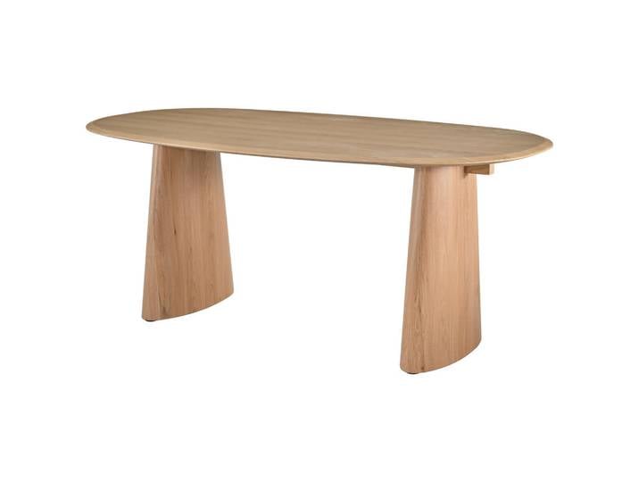 Mid.you Esstisch, Natur, Holz, Eiche, furniert, 100x75x180 cm, Esszimmer, Tische, Esstische