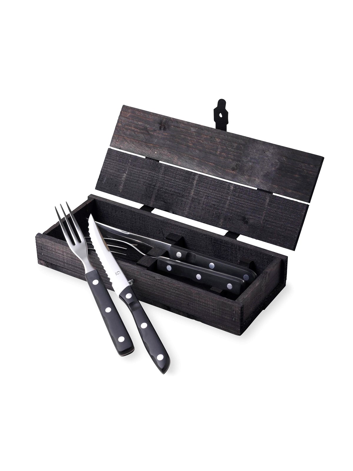 Gense Old Farmer Black steak/grill cutlery 4 pcs