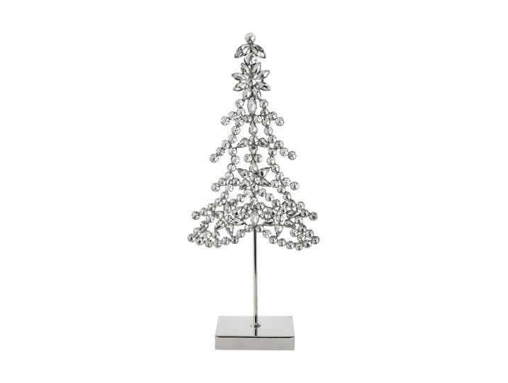 Lene Bjerre Décoration sapin Ada Argenté, 14x8x32 cm
