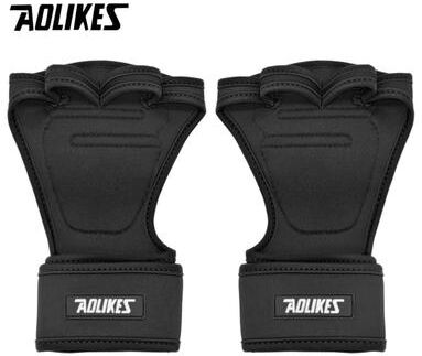 Uplift Picks AOLIKES Anti Slip Weight Lifting Gloves With Wrist Support black l