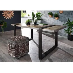 Esstisch Mango 170x90x76 grau lackiert HEAVY INDUSTRY #103