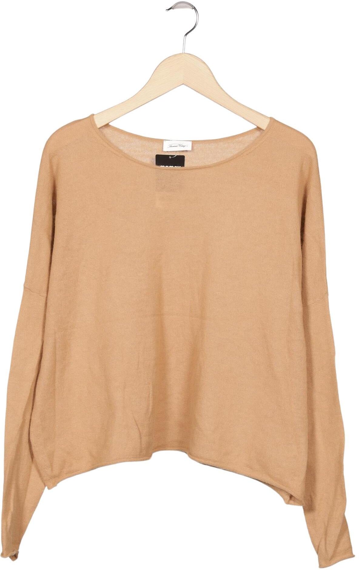 American Vintage Damen Pullover, Beige, Gr. XS, Angorawolle - Second Hand