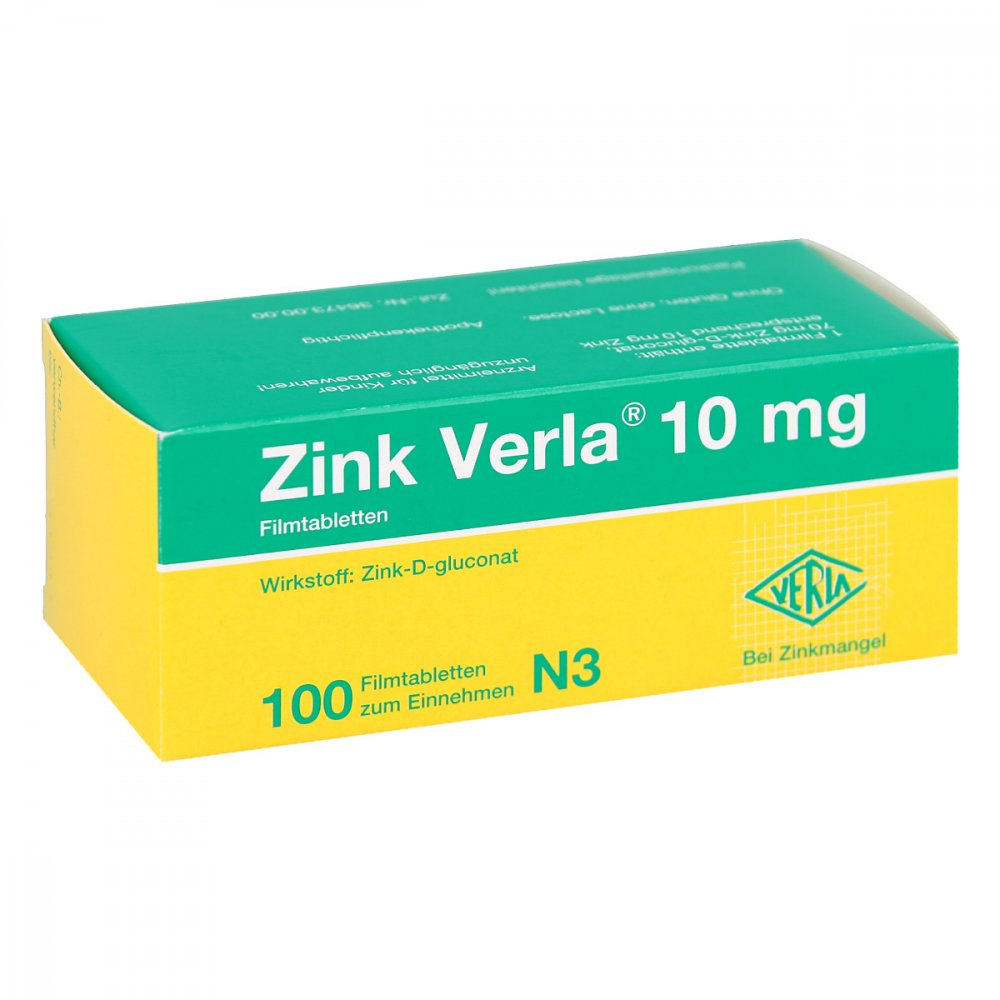 Verla-Pharm Arzneimittel GmbH & Co. KG Zink Verla 10mg 08912195