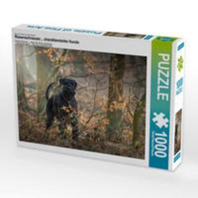 CALVENDO Puzzle Riesenschnauzer... charakterstarke Hunde | 1000 Teile Lege-Größe 64x48cm Foto-Puzzle für glückliche Stunden