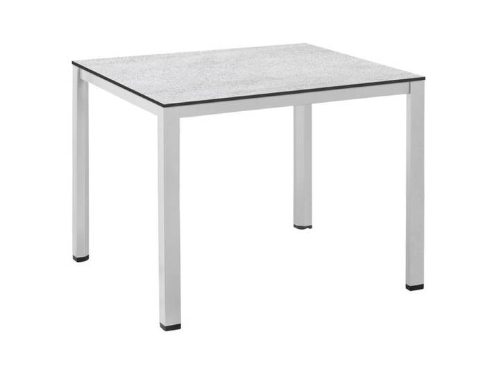 Kettler Cubic Gartentisch 95x95cm Aluminium/HPL Hellgrau