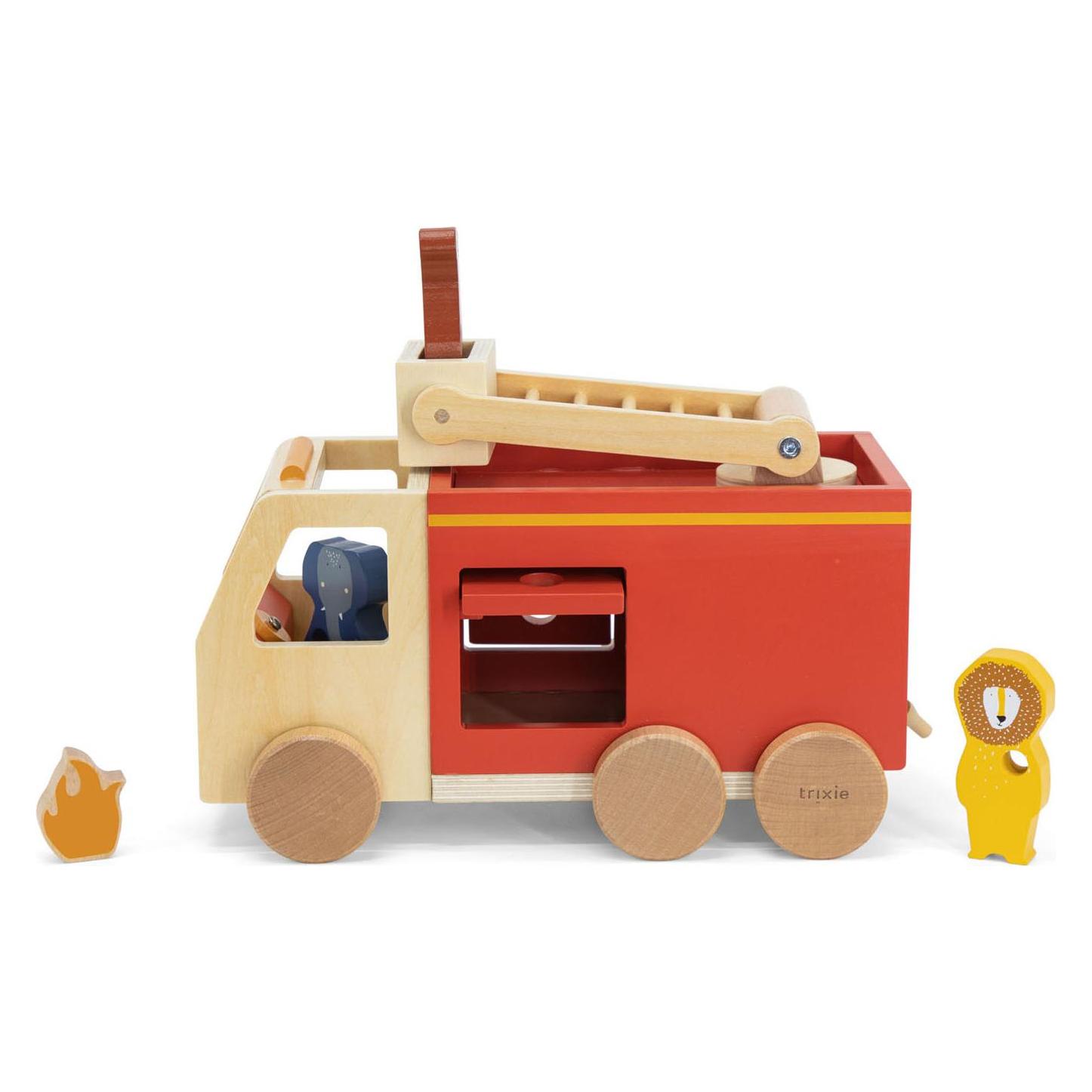 Trixie Baby Baby Holz Feuerwehrauto (B0CL2M9JR7)