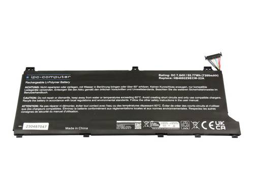 Ipc-computer Notebook-Akku Akku HB4692Z9ECW-22A REPLACE 7.64V 7300 mAh