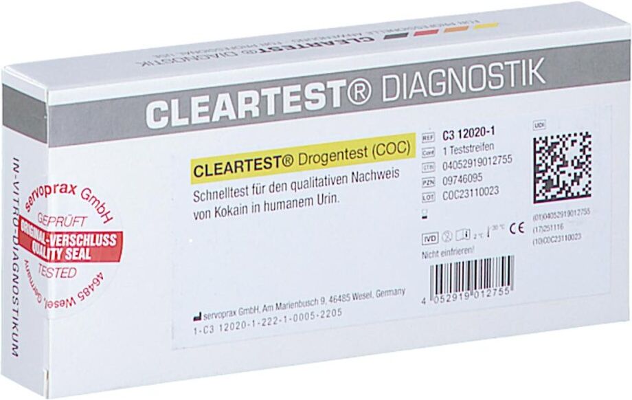 Cleartest Drogentest Coc Teststreifen 1stk