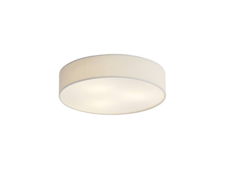 Plafonnier moderne blanc avec abat-jour en velours 46cm 3